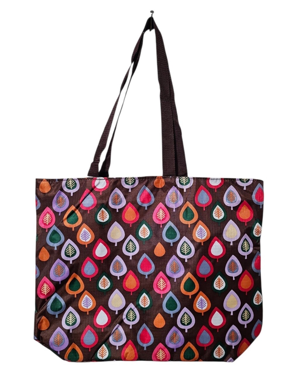 Large Multi-Colored Leaves Tote Bag